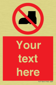 Custom No outdoor footwear